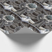 Vintager Flugzeugpropeller Geschenkpapier (Ecke)