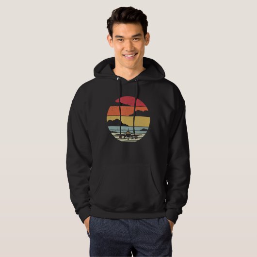 Vintager Flugzeugstil-Pilot liebt Kostümgeschenk Hoodie (Vorne ganz)