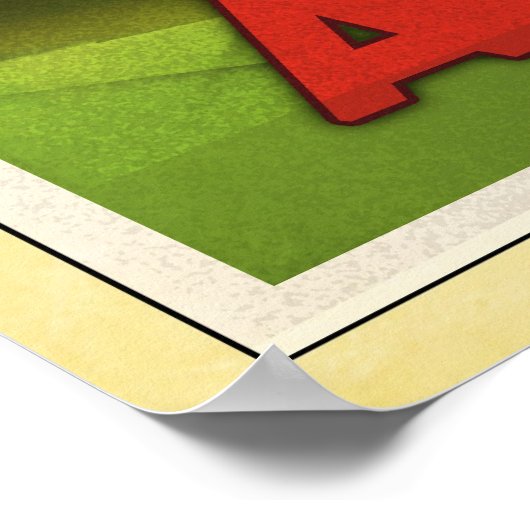 Vintager Flugzeugträger Poster (Ecke)