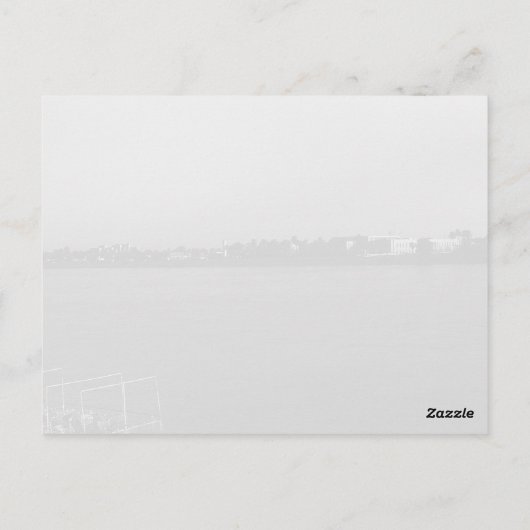 Vintager Fluss Baghdad Postkarte (Rückseite)