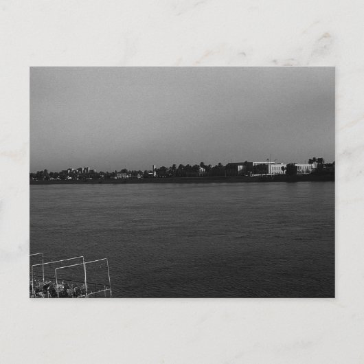 Vintager Fluss Baghdad Postkarte (Vorderseite)