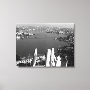 Vintager Fluss Istanbul Leinwanddruck