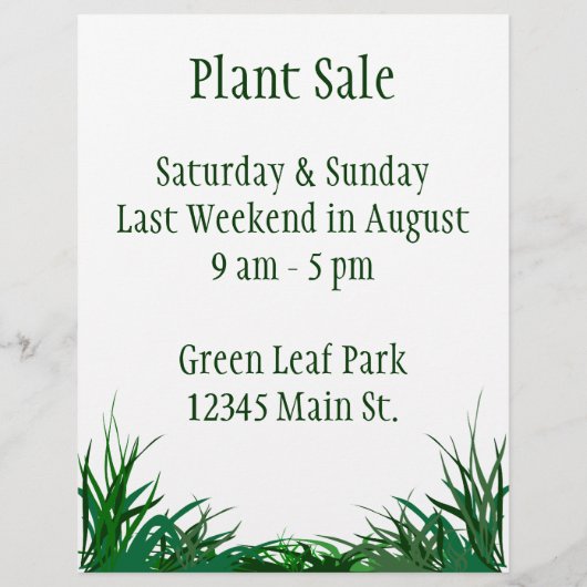 Vintager Flyer für Eichenbaum (Hinten)