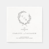 Vintager Folienkranz, Kunst Serviette (Vorderseite)