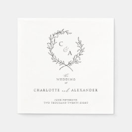 Vintager Folienkranz, Kunst Serviette