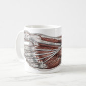Vintager Footprint Podiatrie Feet Kaffeetasse (Vorderseite Links)