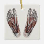 Vintager Footprint Podiatrie Feet Keramikornament (Vorderseite)