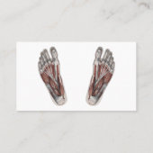 Vintager Footprint Podiatrie Foot Visitenkarte (Rückseite)