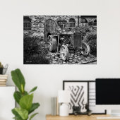Vintager Fordson Tractor, Kunstfotografie Poster (Heimbüro)