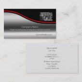 Vintager Fordson Traktor, roter Swoosh, Visitenkarte (Vorne/Hinten)