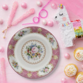 Vintager formaler China-Muster-Papier-großer Pappteller (Party)