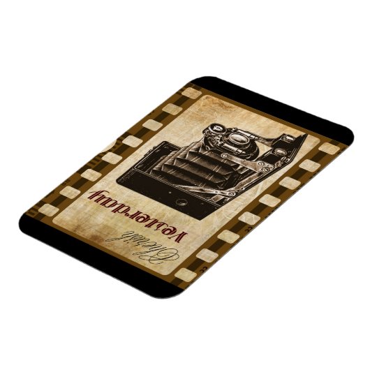 Vintager Fotofilm Magnet (Linke Seite)