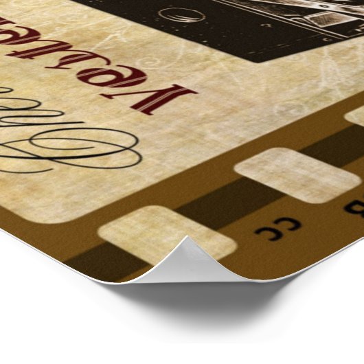 Vintager Fotofilm Poster (Ecke)