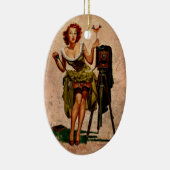 Vintager Fotograf Keramikornament (Rechts)