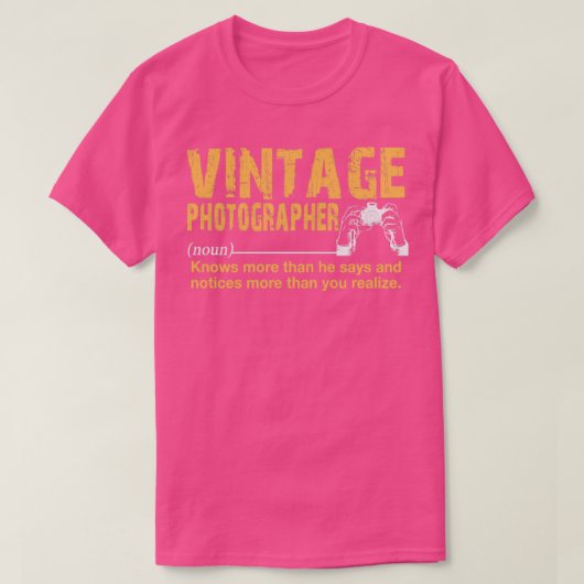 Vintager Fotograf T-Shirt (Design vorne)