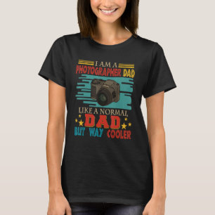Vintager Fotograf-Vater wie ein normaler Vater B T-Shirt