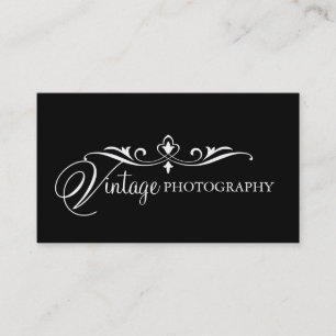 Vintager Fotograf Visitenkarte