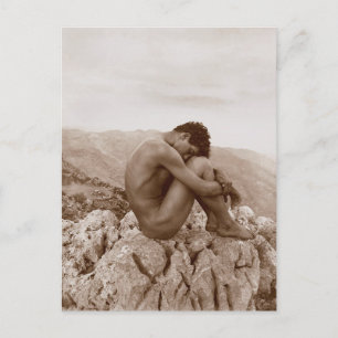 Vintager Fotograf Wilhelm von Gloeden Postkarte