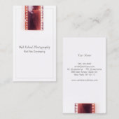 Vintager Fotografenfilm Visitenkarte (Vorne/Hinten)