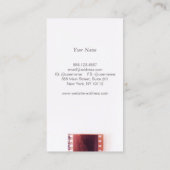 Vintager Fotografenfilm Visitenkarte (Rückseite)