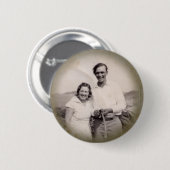 Vintager Fotografie-Knopf Button (Vorne & Hinten)