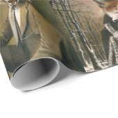 Vintager Fox in Bekleidungspapier Geschenkpapier (Rolleneckpunkt)