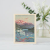 Vintager Frankreich Annecy-See Reisen Postkarte (Stehend Vorderseite)