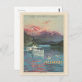 Vintager Frankreich Annecy-See Reisen Postkarte (Vorne/Hinten)