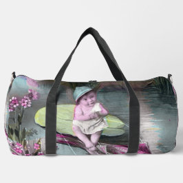 Vintager französischer Aprilscherz Pistcard Duffle Bag