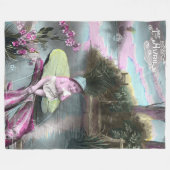 Vintager französischer Aprilscherz Pistcard Fleecedecke (Vorderseite (Horizontal))