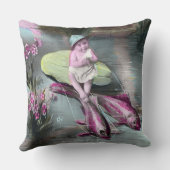 Vintager französischer Aprilscherz Pistcard Kissen (Rückseite)