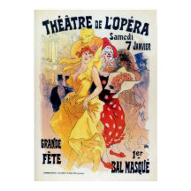 Vintager französischer Belle époque Masquerade