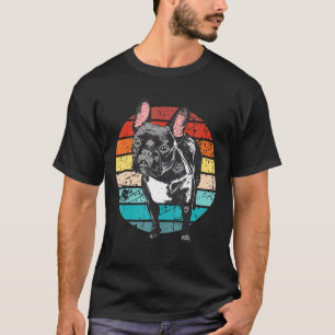 Vintager französischer Bulldog Frenchie Dog Bree T-Shirt