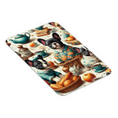 Vintager französischer Bulldog Seamless Magnet (Rechte Seite)