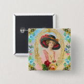 Vintager französischer Button (Vorne & Hinten)