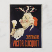 Vintager französischer Champagner Postkarte (Vorderseite)