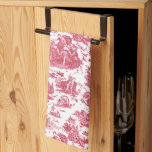 Vintager französischer Chariot von Dawn Toile de J Geschirrtuch<br><div class="desc">Wunderschön rekonstruierte nahtlose Vintage französische Jugendtoilette,  inspiriert von Guido Renis Skulptur Le Char de L'Aurore ca 1790 Kupferstich auf Textilien. Dieses komplexe Muster zeigt Szenen griechischer Götter und Göttinnen,  Tempel,  exotische Tiere,  mythische Meereslebewesen und Fantasielandschaften.</div>