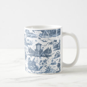 Vintager französischer Chariot von Dawn Toile de J Kaffeetasse
