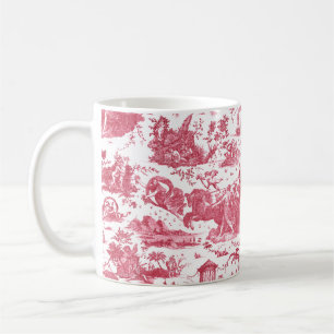 Vintager französischer Chariot von Dawn Toile de J Kaffeetasse
