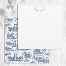 Vintager französischer Chariot von Dawn Toile de J Mitteilungskarte