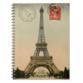 Vintager französischer Chic Eiffel Tower Paris Pos Notizblock (Vorderseite)