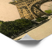 Vintager französischer Chic Eiffel Tower Paris Pos Poster (Ecke)