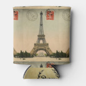 Vintager französischer Chic Paris Eiffel Tower Dosenkühler (Vorderseite)
