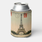 Vintager französischer Chic Paris Eiffel Tower Dosenkühler (Kanne Rückseite)