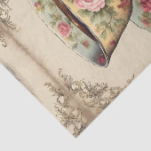 Vintager französischer Country Blumenkohl-Cup Seidenpapier (Ausschnitt)