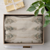 Vintager französischer Country Blumenkohl-Cup Seidenpapier (Geschenk)