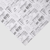 Vintager französischer Empfang Seidenpapier (Ausschnitt)