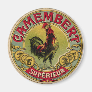 Vintager französischer Hahn-Bauernhof und Magnet