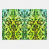 Vintager französischer Herbst Brown Damask Vielen  Geschenkpapier Set (Vorderseite 2)