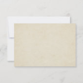 Vintager französischer Hochzeitstil RSVP Karte (Rückseite)